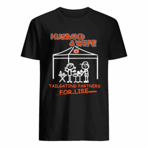 Husband wife Auburn Tigers Tailgating partners shirt