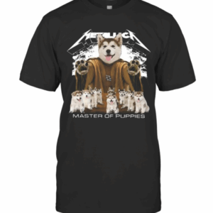 Husky Metallica Master Of Puppies T Shirt